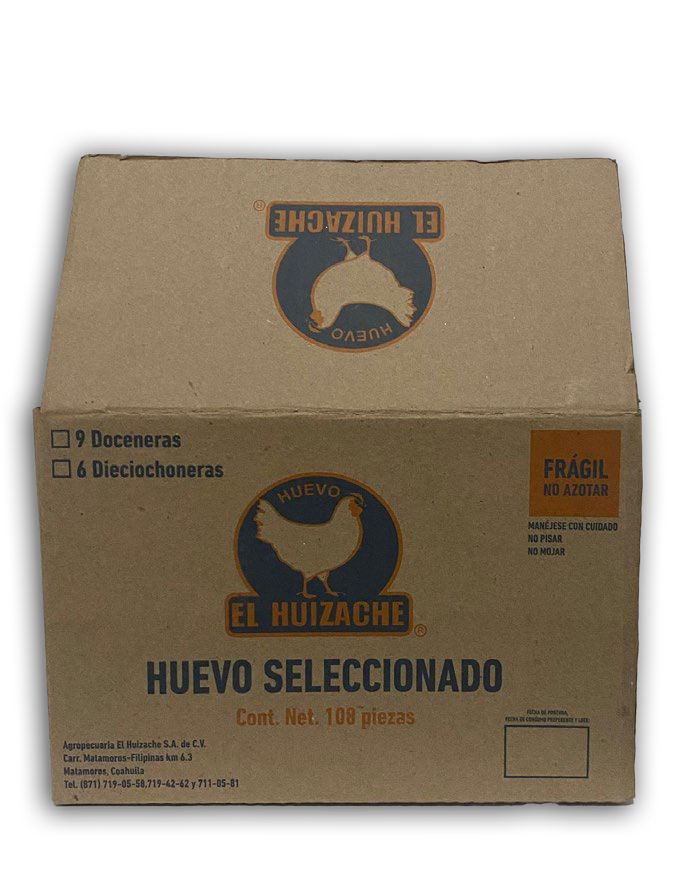 CAJA DOCENERA HUEVO BLANCO